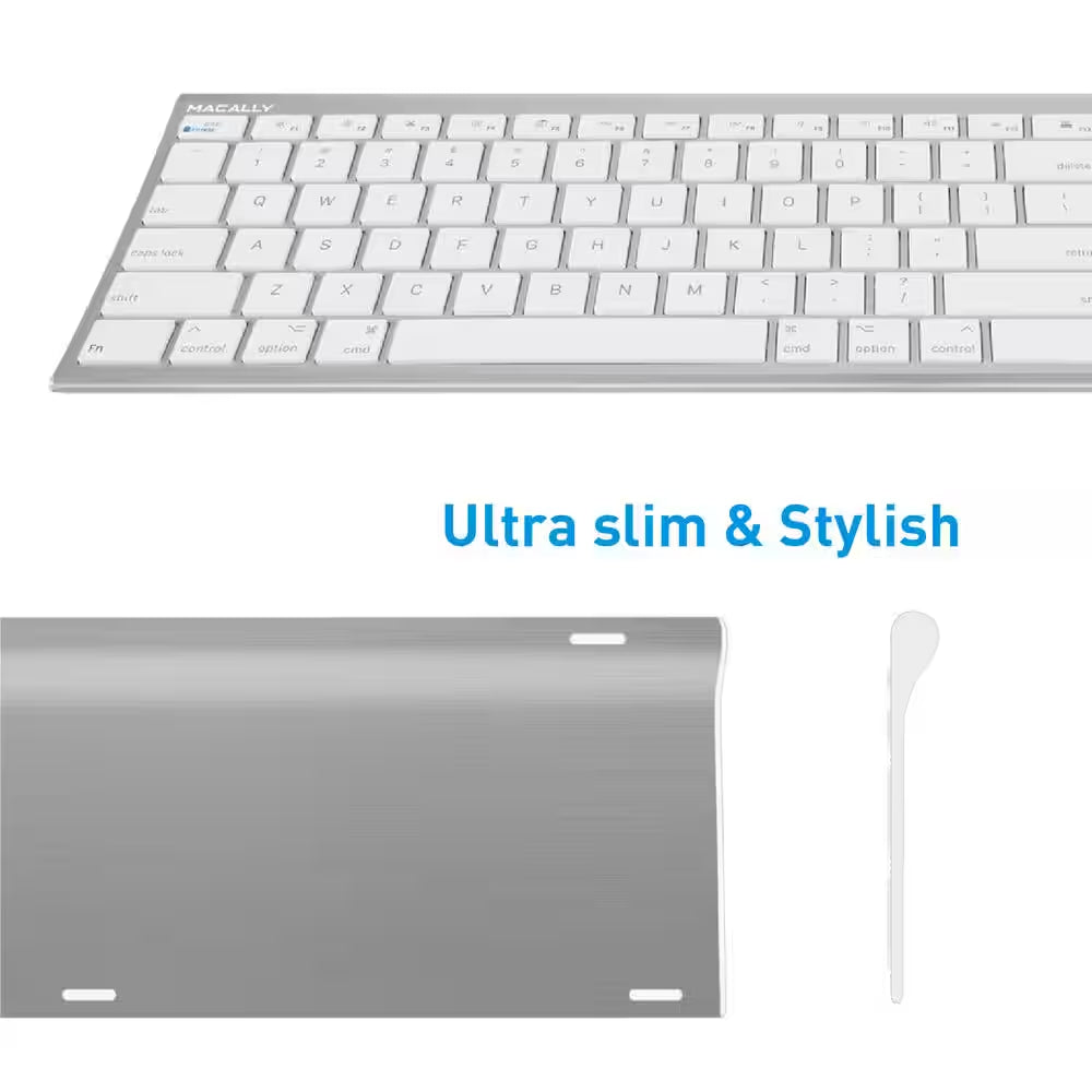 110 Key Brush Metal Ultra Slim Scissor Key USB Keyboard - Aluminum