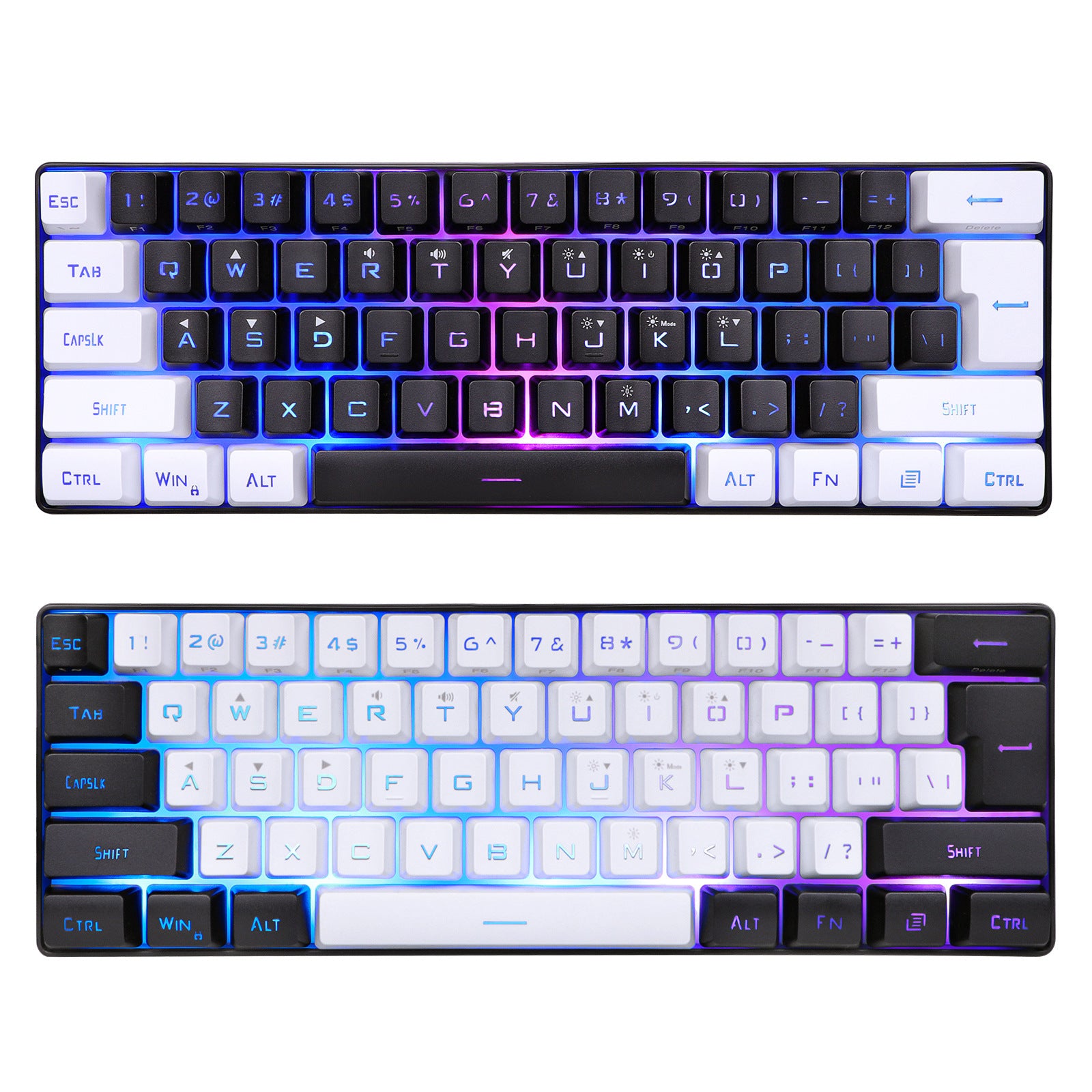 Simple and Compact 61-Key Film Keyboard Key Line Separation