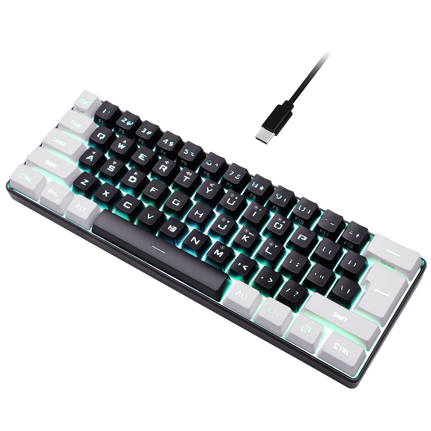 Simple and Compact 61-Key Film Keyboard Key Line Separation