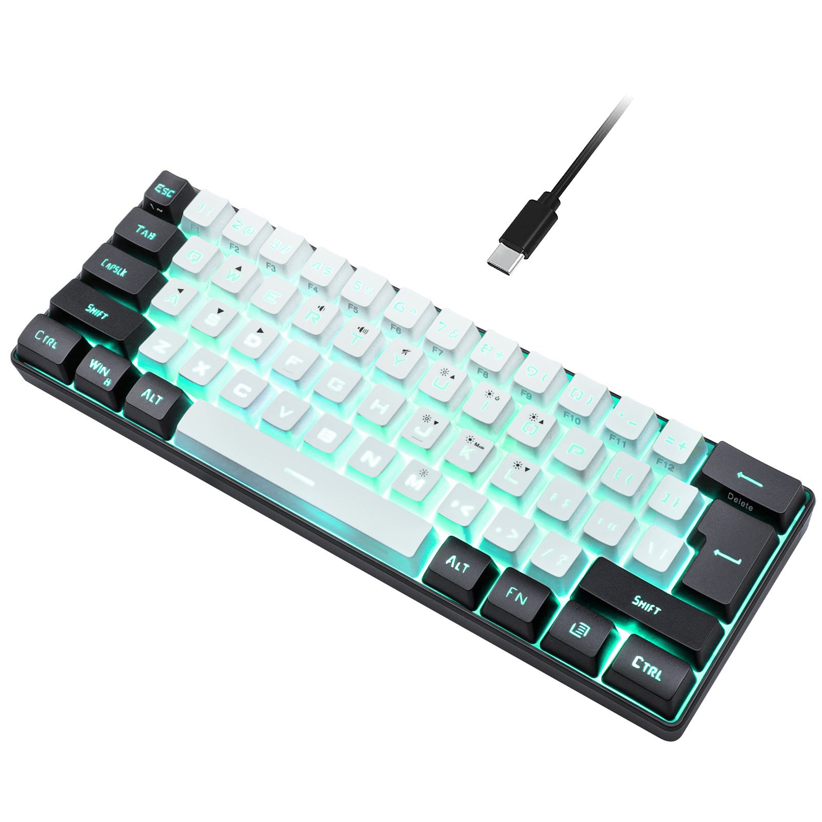 Simple and Compact 61-Key Film Keyboard Key Line Separation